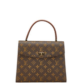 ルイ ヴィトン モノグラム マルゼルブ ハンドバッグ M51379 ブラウン PVC レザー レディース LOUIS VUITTON 【中古】